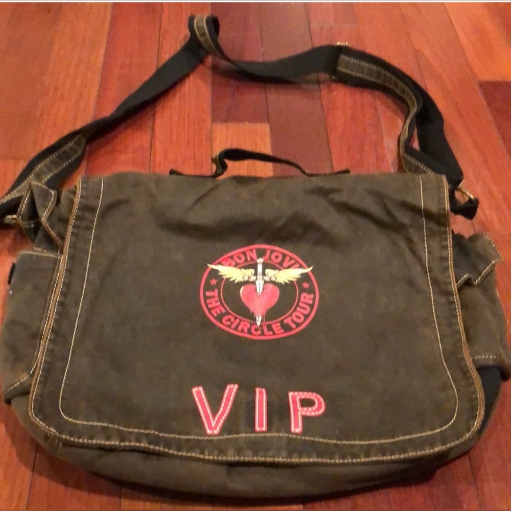 Bon Jovi Circle Tour VIP Messenger Bag - Brown